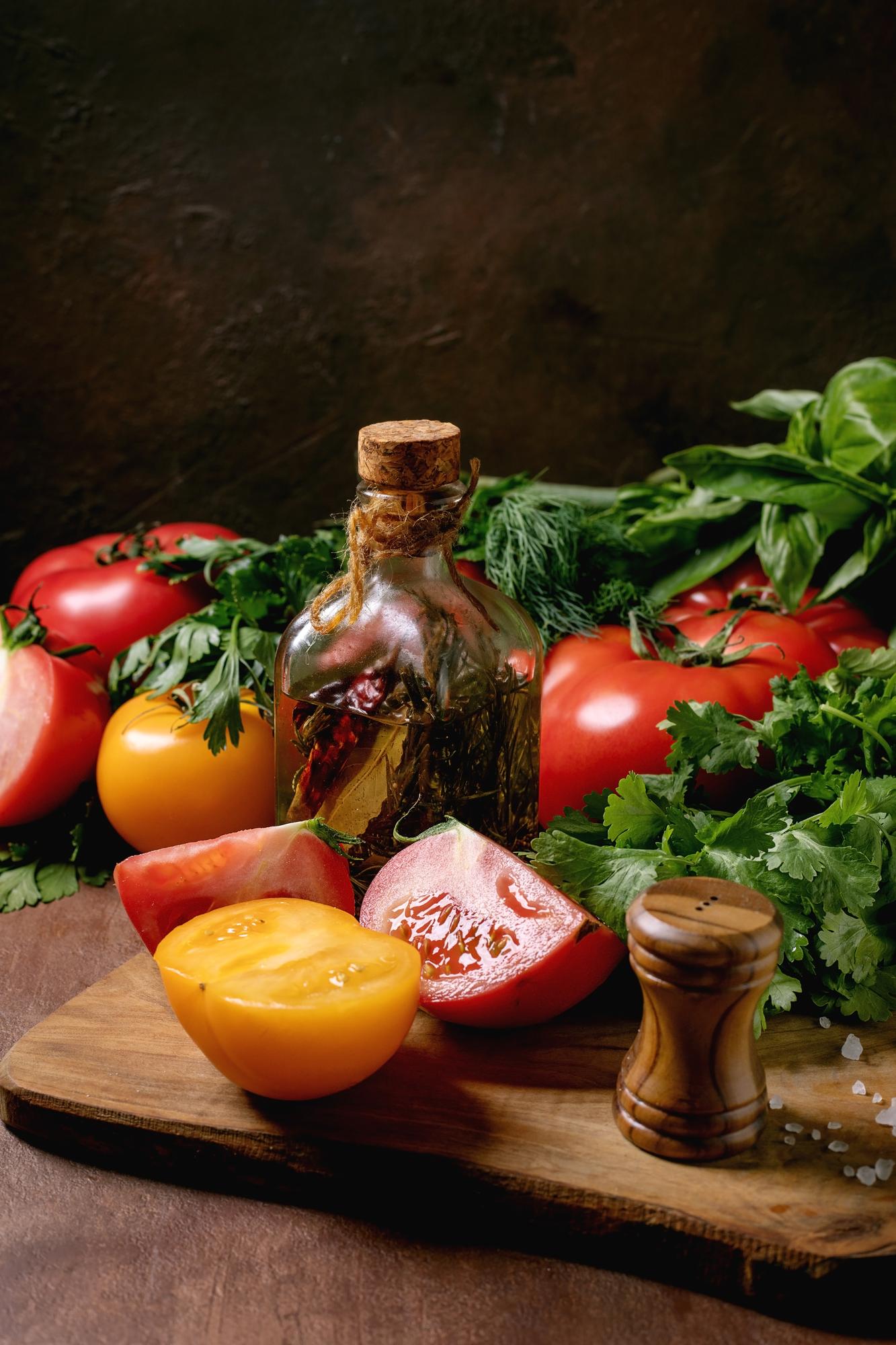 ingredient proaspăt pe lemn